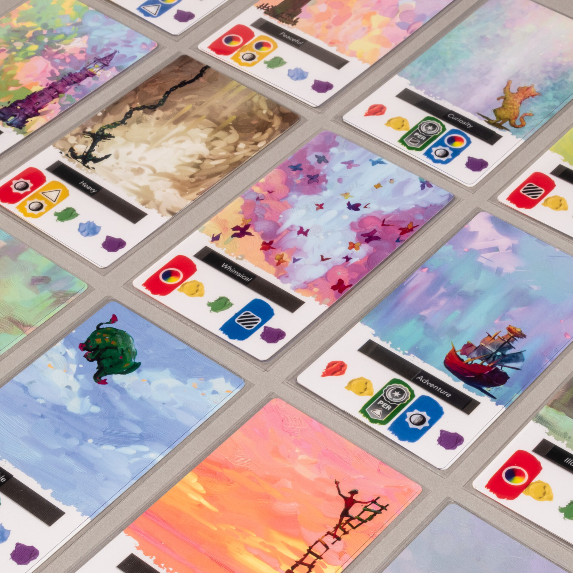 The transparent cards in Canvas layer to create unique works of art